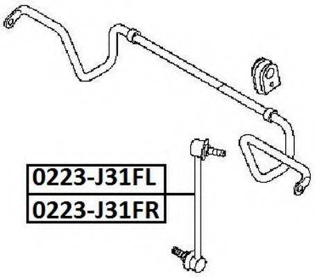 ASVA 0223J31FL Тяга/стійка, стабілізатор