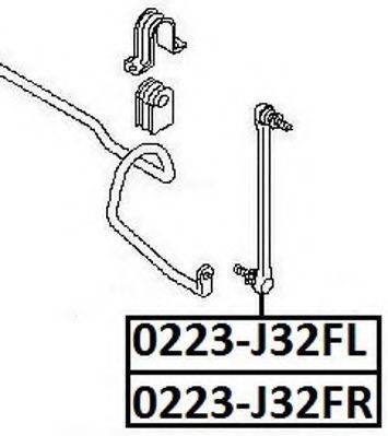 ASVA 0223J32FR Тяга/стійка, стабілізатор