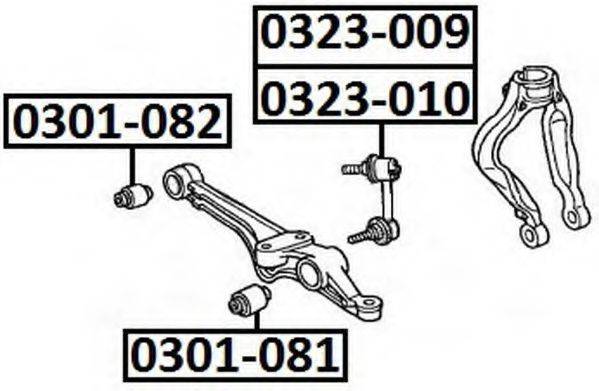 ASVA 0323010 Тяга/стійка, стабілізатор