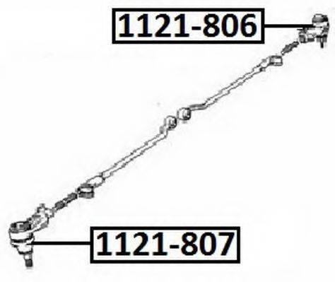 ASVA 1121806 Наконечник поперечної кермової тяги