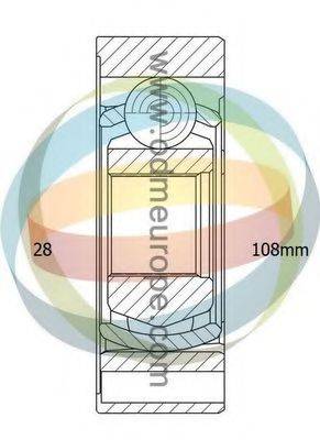 ODM-MULTIPARTS 14146001 Шарнір, поздовжній вал