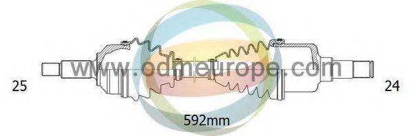 ODM-MULTIPARTS 18161060 Приводний вал