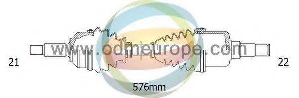 ODM-MULTIPARTS 18161480 Приводний вал