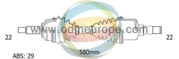 ODM-MULTIPARTS 18231101 Приводний вал