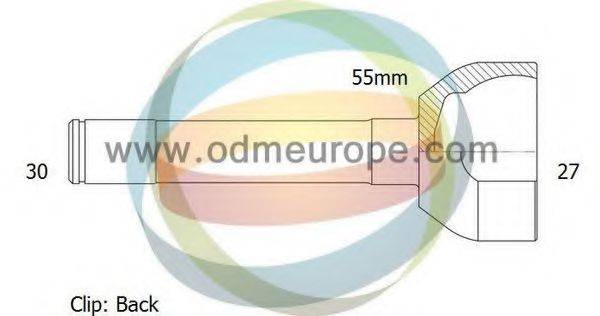 ODM-MULTIPARTS 12090210 Шарнірний комплект, приводний вал