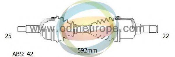 ODM-MULTIPARTS 18301101 Приводний вал