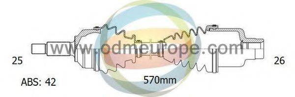 ODM-MULTIPARTS 18302101 Приводний вал