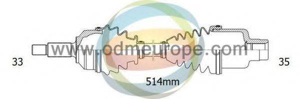 ODM-MULTIPARTS 18001130 Приводний вал