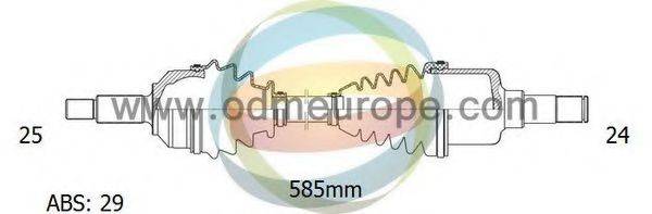 ODM-MULTIPARTS 18161241 Приводний вал