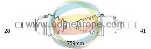 ODM-MULTIPARTS 18161090 Приводний вал