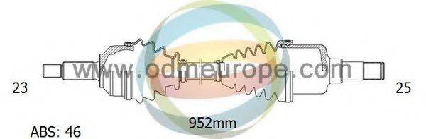 ODM-MULTIPARTS 18222141 Приводний вал