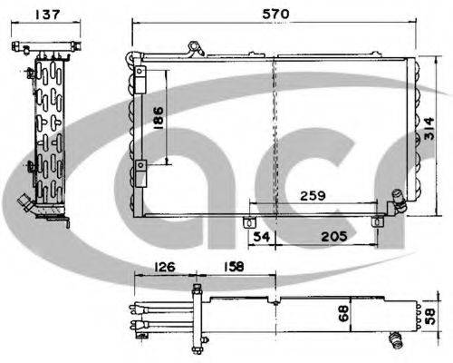 ACR 300160 Конденсатор, кондиціонер