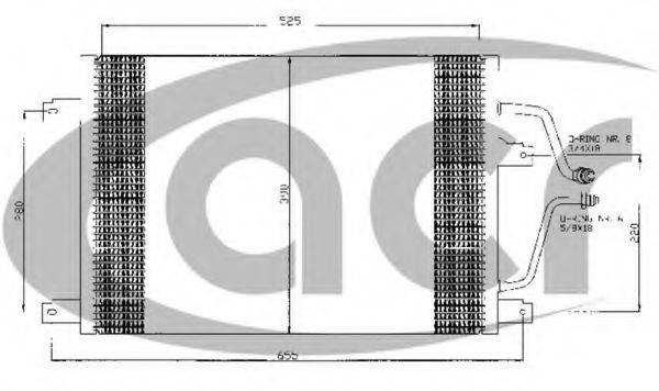 ACR 300344 Конденсатор, кондиціонер