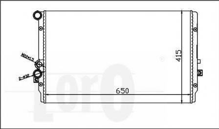 LORO 0530170011 Радіатор, охолодження двигуна