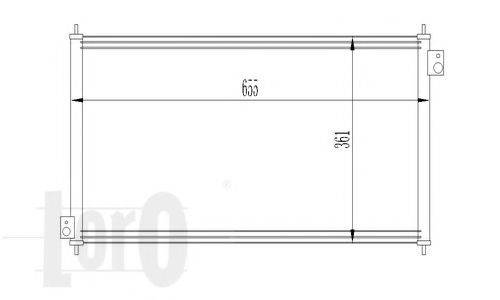 LORO 0180160006 Конденсатор, кондиціонер