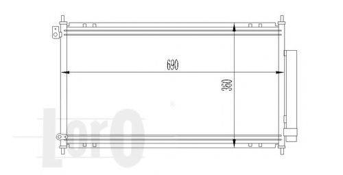 LORO 0180160014 Конденсатор, кондиціонер