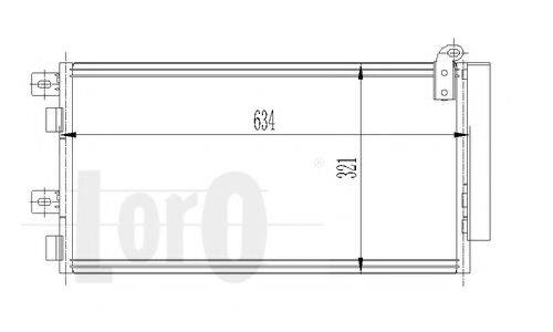 LORO 0040160019 Конденсатор, кондиціонер