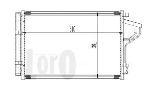 LORO 0190160016 Конденсатор, кондиціонер