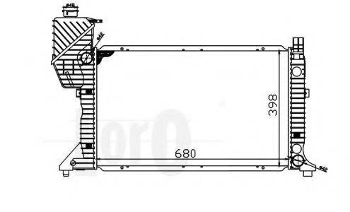 LORO 0540170009 Радіатор, охолодження двигуна