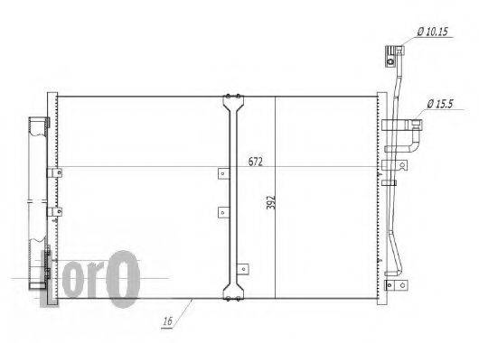 LORO 0070160009 Конденсатор, кондиціонер