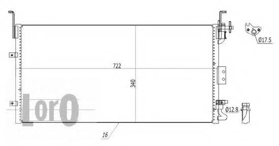 LORO 0190160003 Конденсатор, кондиціонер