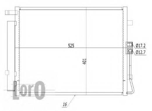 LORO 0240160007 Конденсатор, кондиціонер