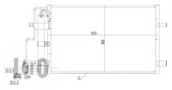 LORO 0300160017 Конденсатор, кондиціонер