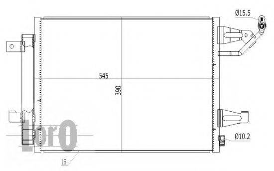 LORO 0330160016 Конденсатор, кондиціонер