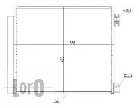 LORO 0350160006 Конденсатор, кондиціонер