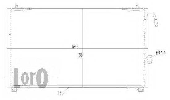 LORO 0380160014 Конденсатор, кондиціонер