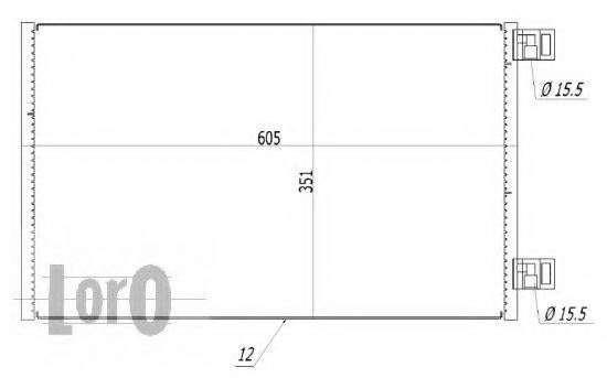 LORO 0420160030 Конденсатор, кондиціонер