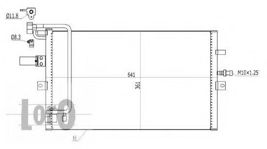 LORO 0440160002 Конденсатор, кондиціонер