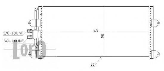 LORO 0530160006 Конденсатор, кондиціонер