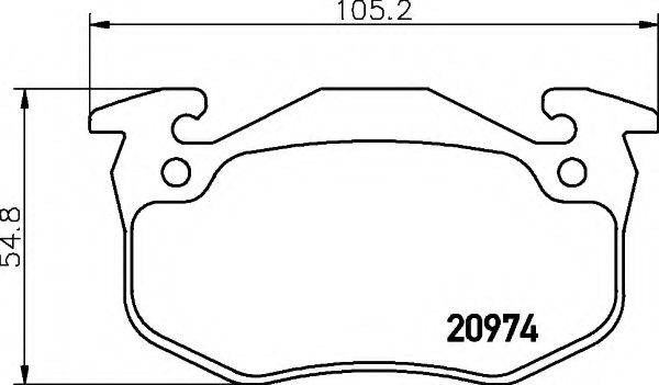 COBREQ N1159 Комплект гальмівних колодок, дискове гальмо