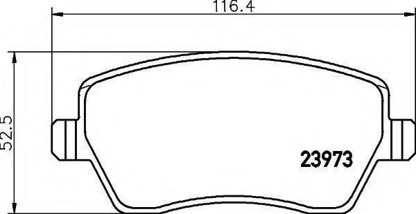 COBREQ N456 Комплект гальмівних колодок, дискове гальмо