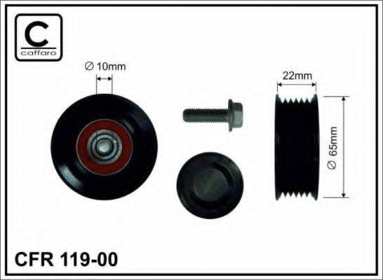 CAFFARO 11900 Паразитний / провідний ролик, полікліновий ремінь