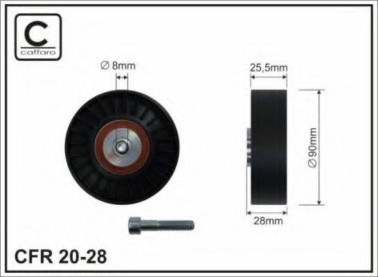 CAFFARO 2028 Паразитний / провідний ролик, полікліновий ремінь