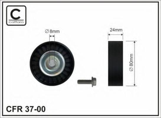 CAFFARO 3700 Паразитний / провідний ролик, полікліновий ремінь