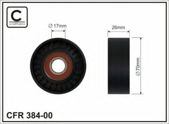 CAFFARO 38400 Натяжний ролик, полікліновий ремінь