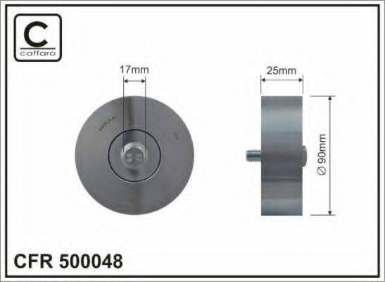 CAFFARO 500048 Натяжний ролик, полікліновий ремінь