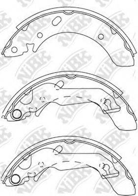 NIBK FN11158 Комплект гальмівних колодок