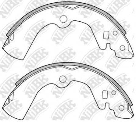 NIBK FN1170 Комплект гальмівних колодок