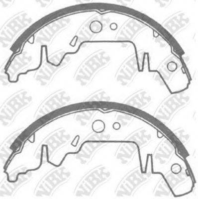 NIBK FN11814 Комплект гальмівних колодок