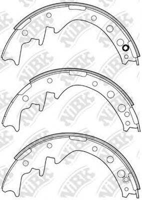 NIBK FN2260 Комплект гальмівних колодок