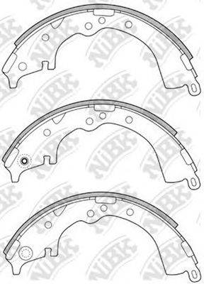 NIBK FN2335 Комплект гальмівних колодок