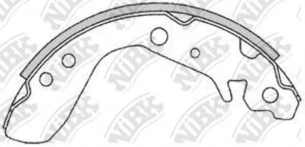 NIBK FN5534 Комплект гальмівних колодок