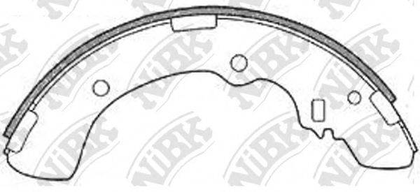 NIBK FN6686 Комплект гальмівних колодок