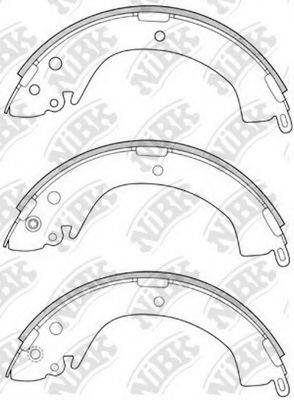 NIBK FN6715 Комплект гальмівних колодок