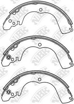 NIBK FN6723 Комплект гальмівних колодок