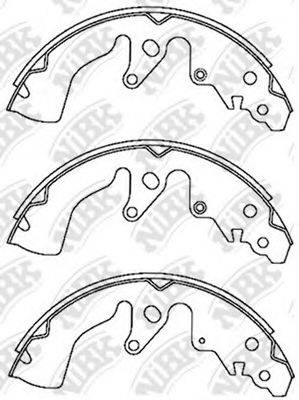 NIBK FN9970 Комплект гальмівних колодок